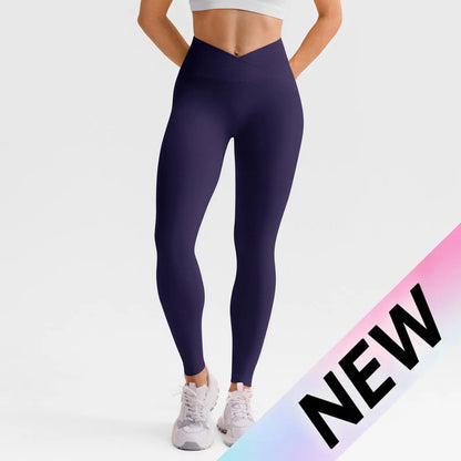 Lycra Fabric Butt Lifting No Front Seam High-Waisted Breathable Yoga Pants Tummy Control Seamless Gym Running Leggings