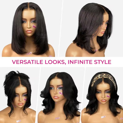 9x6 T-Part Yaki Straight Bob Glueless Wig