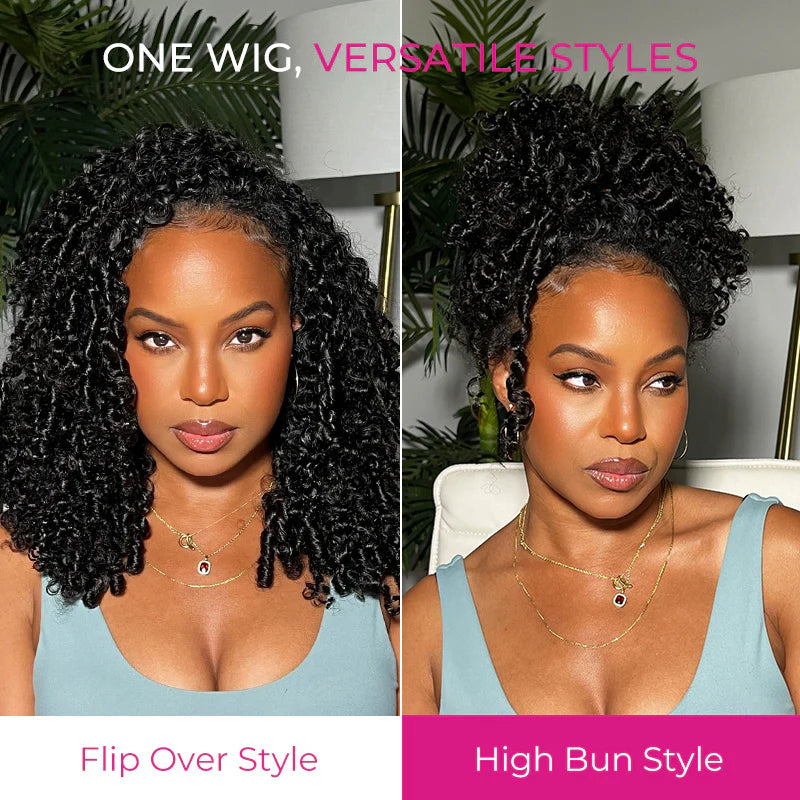 Coily Curly Half Wig - Wear & Go Flip-Over