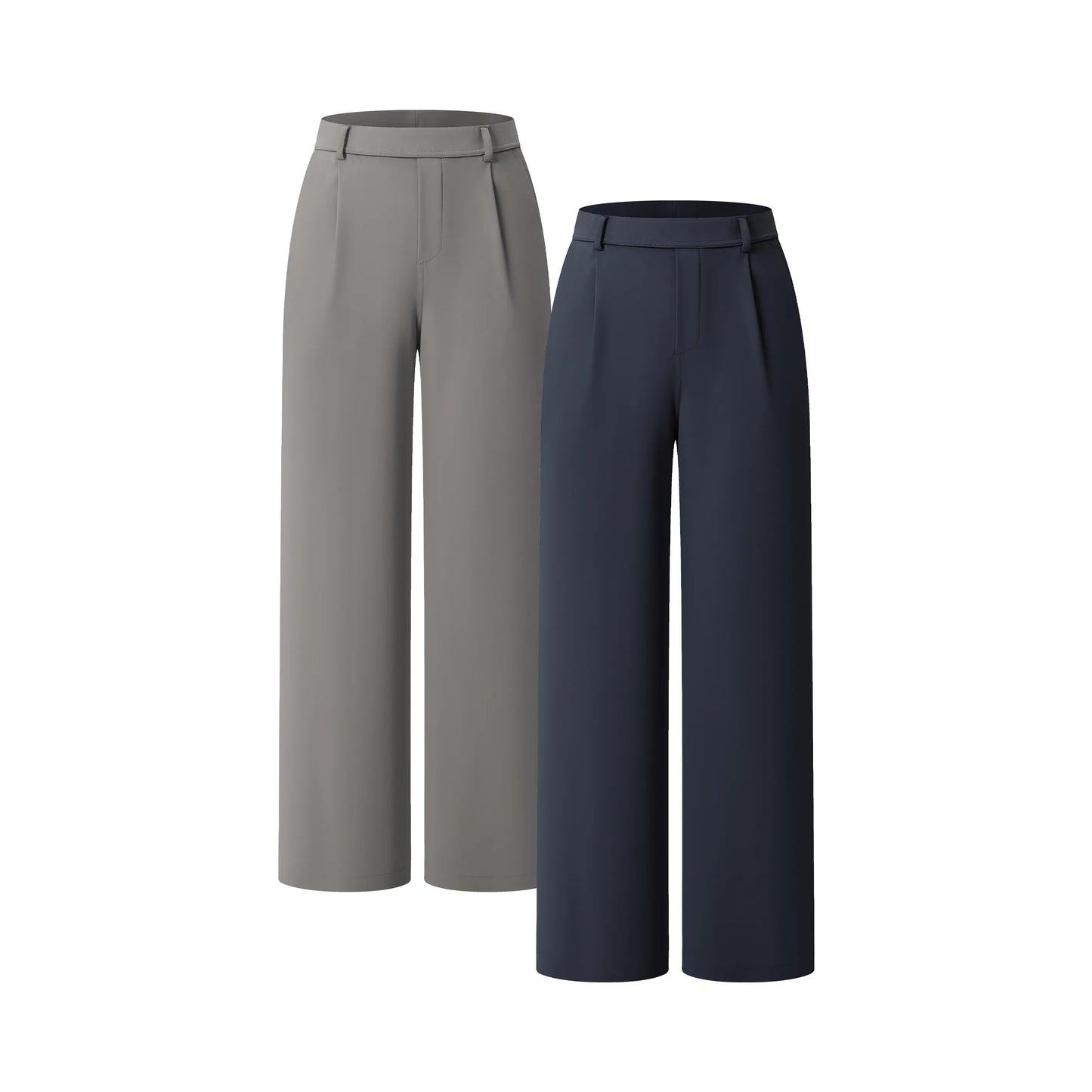 High Waisted Pocket Straight Leg Work Pants