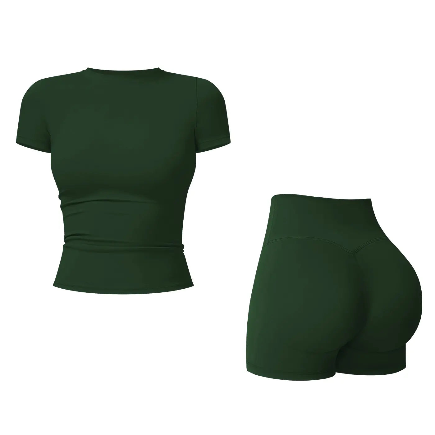 2-Piece Boat Neck Open-Back Workout Set, Shaping Support, Breathable Quick-Dry, Yoga, Gym, Athletic Women’s Backless Tank Top Set, Sports Fitness Wear with Tummy Control Sweat Suit, Two Piece Set Women,travel essentials,camping essentials