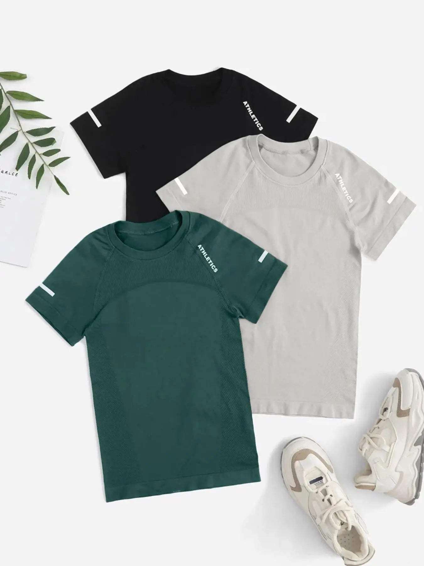 Women's Yoga Letter Round Neck Sporty Athletic Breathable Short Sleeve T-Shirt, High Stretch Fitness Running Yoga Top, All Seasons Wear