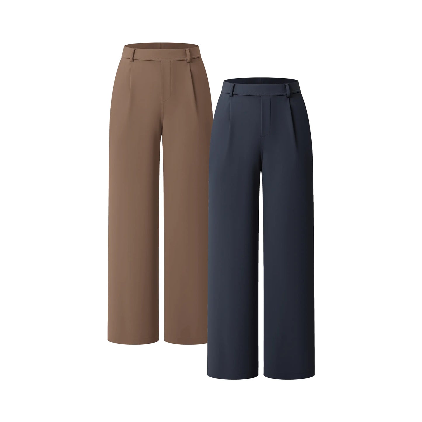 High Waisted Pocket Straight Leg Work Pants