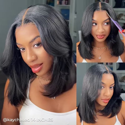 9x6 T-Part Yaki Straight Bob Glueless Wig