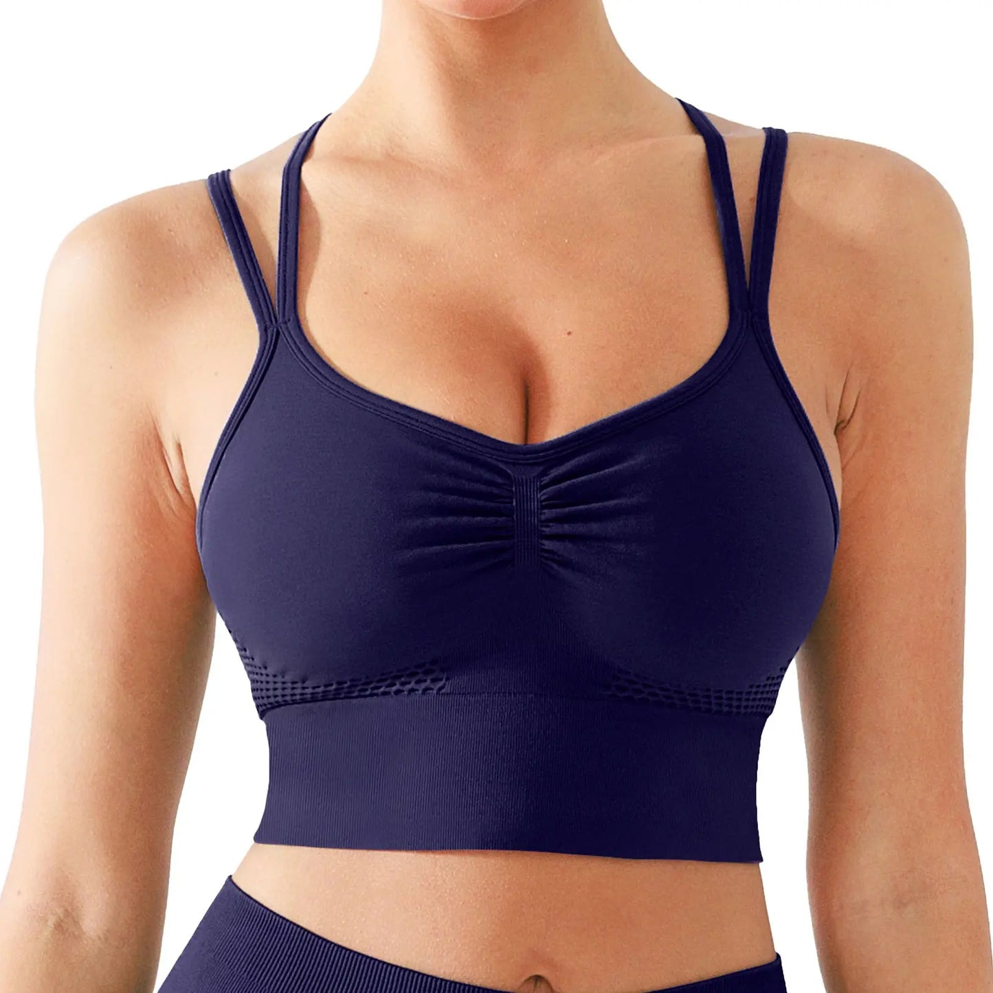 Lycra Fabric Butt Lifting No Front Seam High-Waisted Breathable Yoga Pants Tummy Control Seamless Gym Running Leggings