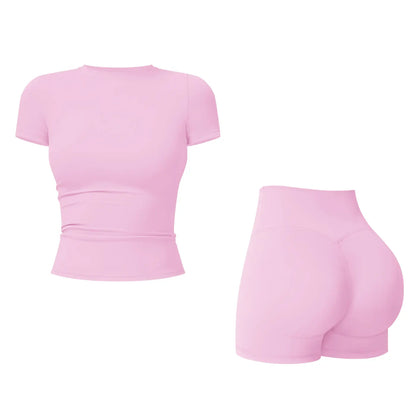 2-Piece Boat Neck Open-Back Workout Set, Shaping Support, Breathable Quick-Dry, Yoga, Gym, Athletic Women’s Backless Tank Top Set, Sports Fitness Wear with Tummy Control Sweat Suit, Two Piece Set Women,travel essentials,camping essentials