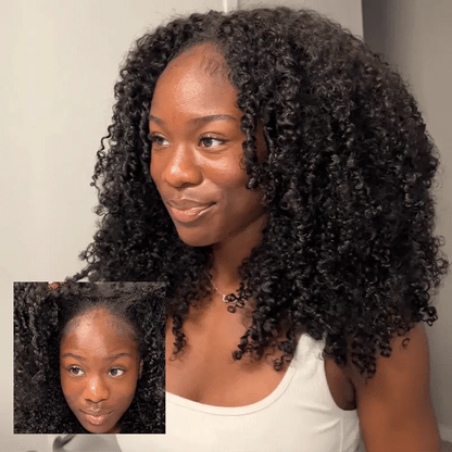 Coily Curly Half Wig - Wear & Go Flip-Over