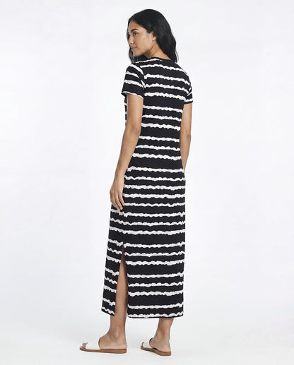 3 Pack Women’s Casual Short Sleeve Maxi T-Shirt Dress with Slit (Available in Plus Size)