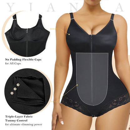 Overbust Fajas Colombianas Shapewear for Women Tummy Control Brief Shaper Girdles Compression Garment