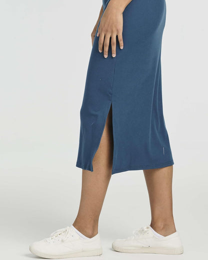 3 Pack Women's Sleeveless Midi Dresses Tank Shift Ribbed Knit Casual Slit | Casual, Work, Summer, Beach, Travel, Layering, Stretch, Dress, Sleeves, Length, Maxi; Soft, Breathable & Wrinkle Free