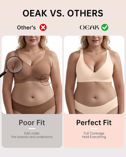 Womens Jelly Bras Wireless Deep V Bralette Comfy Push Up Tshirt Bras | Comfortable,support and lift,no underwire,bralettes,plunge,full coverage,invisible,balconette,minimizer,no show,soft