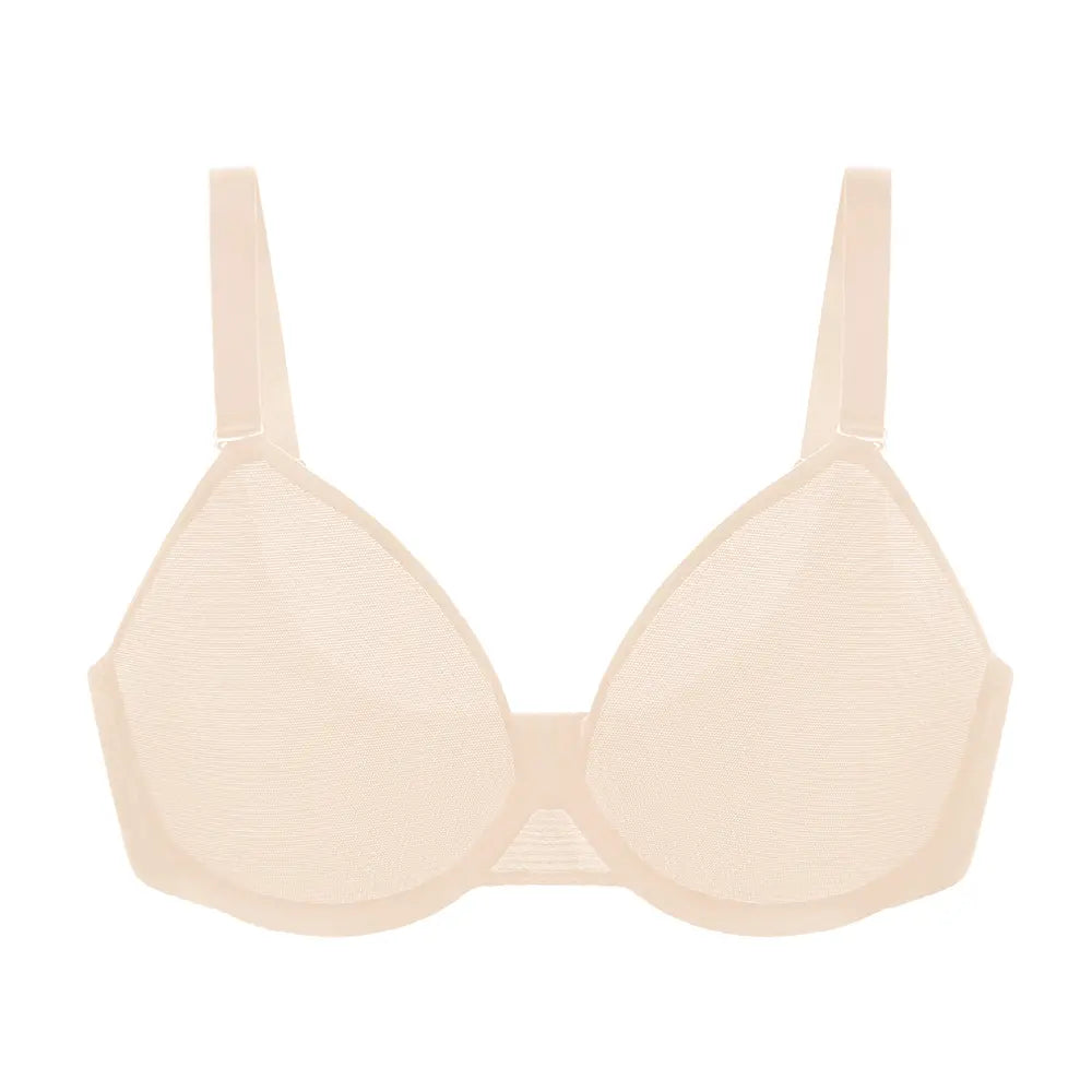 Leopard Wild Unlined Plus Size Breathable Soft Mesh No Padding Underwire Women Bra Halter Top Bra Womenswear Vneck