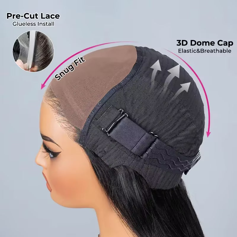 Wear & Go V5 Straight HD Lace Glueless Wig