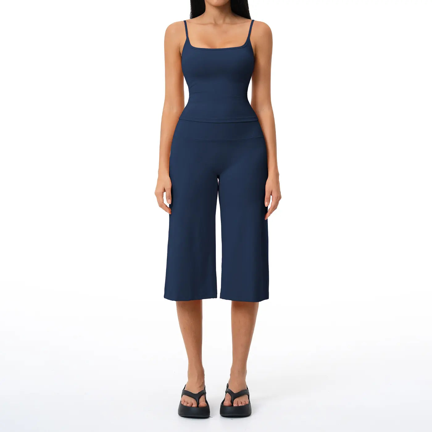 Gym Outfits for Women, 2 Piece Brushed Quick-Dry Yoga Set with Strappy Back Tank Top & High-Waisted Shorts, Fashion Apparel,travel essentials,camping essentials, Trending, Women's Clothes