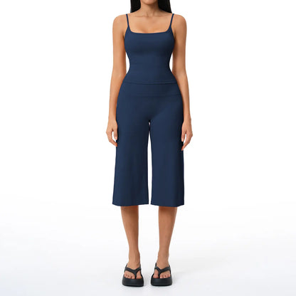 Gym Outfits for Women, 2 Piece Brushed Quick-Dry Yoga Set with Strappy Back Tank Top & High-Waisted Shorts, Fashion Apparel,travel essentials,camping essentials, Trending, Women's Clothes
