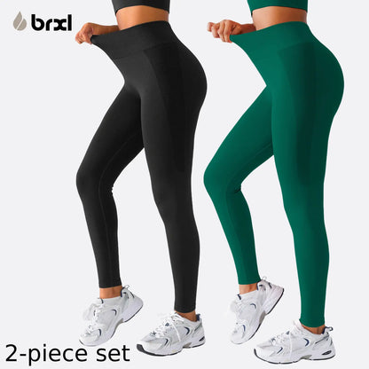 Lycra Fabric Butt Lifting No Front Seam High-Waisted Breathable Yoga Pants Tummy Control Seamless Gym Running Leggings