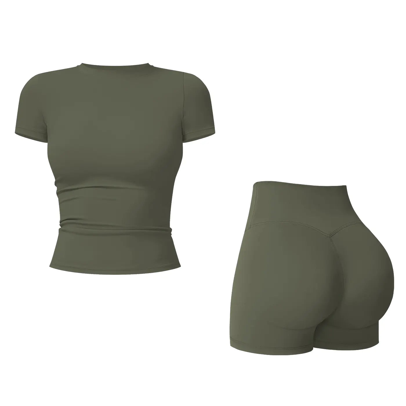 2-Piece Boat Neck Open-Back Workout Set, Shaping Support, Breathable Quick-Dry, Yoga, Gym, Athletic Women’s Backless Tank Top Set, Sports Fitness Wear with Tummy Control Sweat Suit, Two Piece Set Women,travel essentials,camping essentials