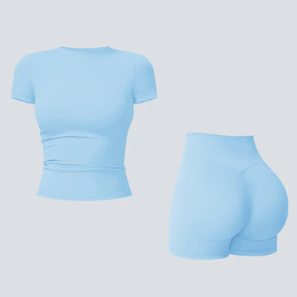 2-Piece Boat Neck Open-Back Workout Set, Shaping Support, Breathable Quick-Dry, Yoga, Gym, Athletic Women’s Backless Tank Top Set, Sports Fitness Wear with Tummy Control Sweat Suit, Two Piece Set Women,travel essentials,camping essentials