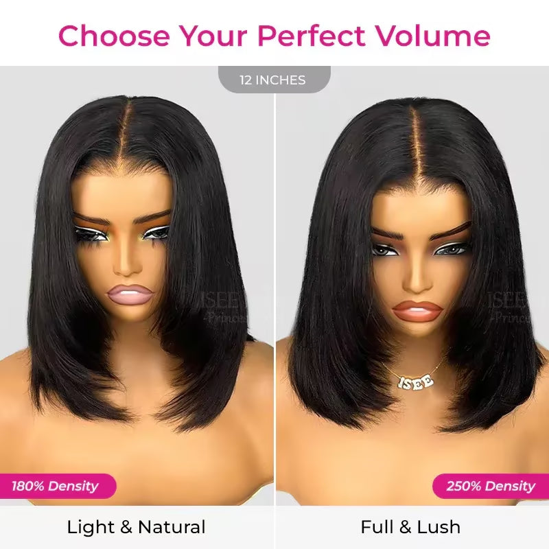 9x6 T-Part Yaki Straight Bob Glueless Wig