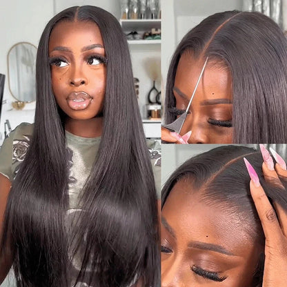 9x6 M-Cap Silky Straight HD Lace Glueless Wig