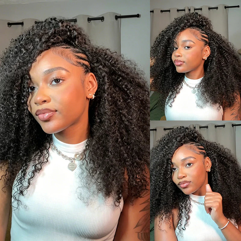 Coily Curly Half Wig - Wear & Go Flip-Over