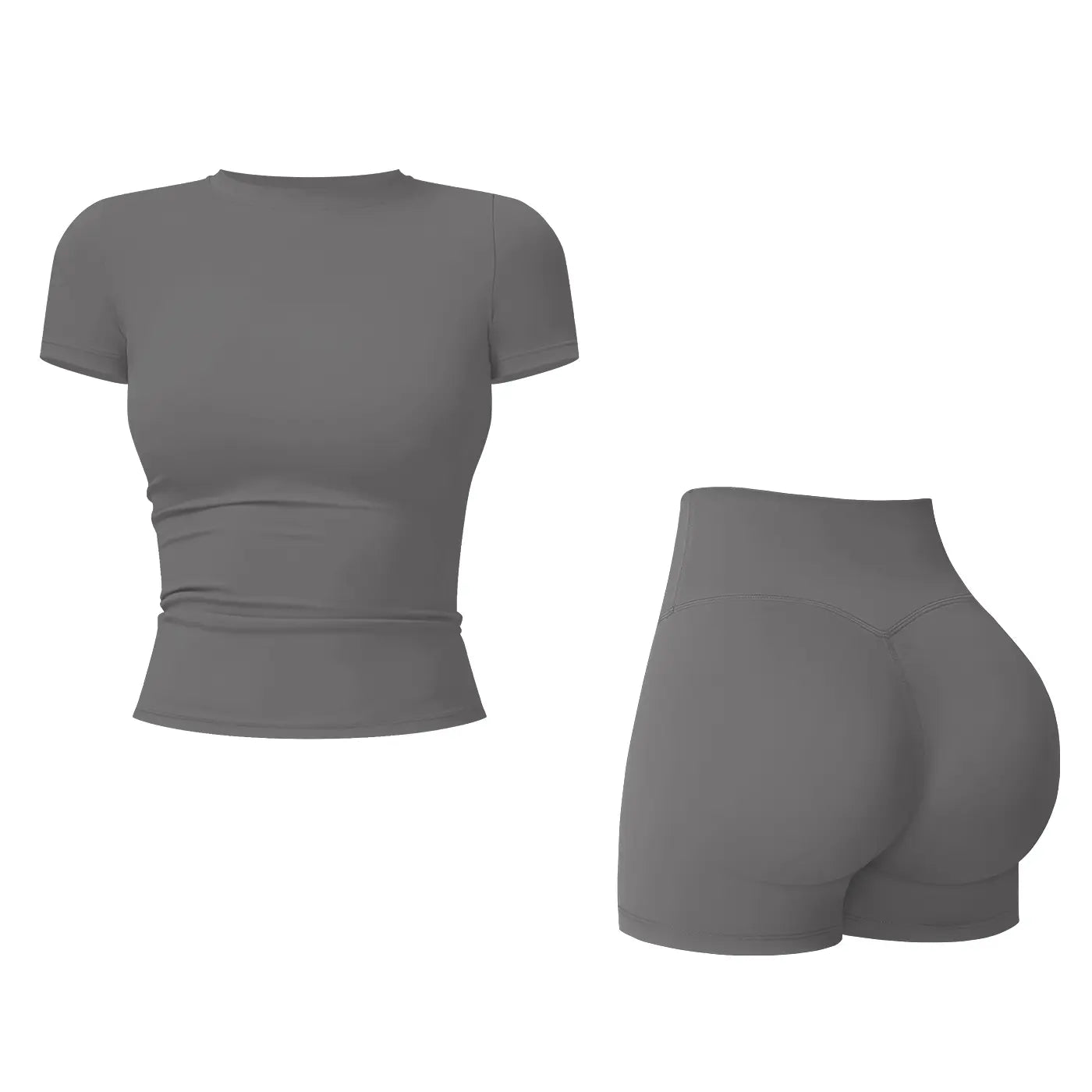 2-Piece Boat Neck Open-Back Workout Set, Shaping Support, Breathable Quick-Dry, Yoga, Gym, Athletic Women’s Backless Tank Top Set, Sports Fitness Wear with Tummy Control Sweat Suit, Two Piece Set Women,travel essentials,camping essentials