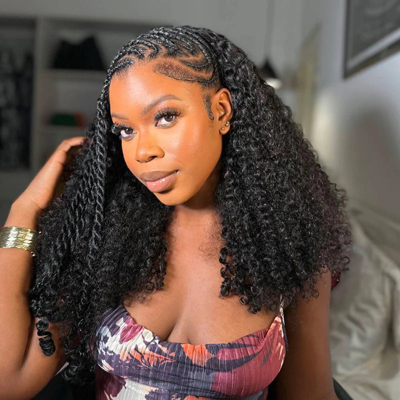 Coily Curly Half Wig - Wear & Go Flip-Over