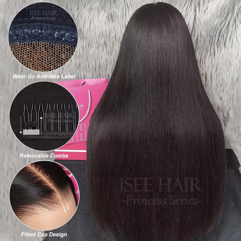 9x6 M-Cap Silky Straight HD Lace Glueless Wig