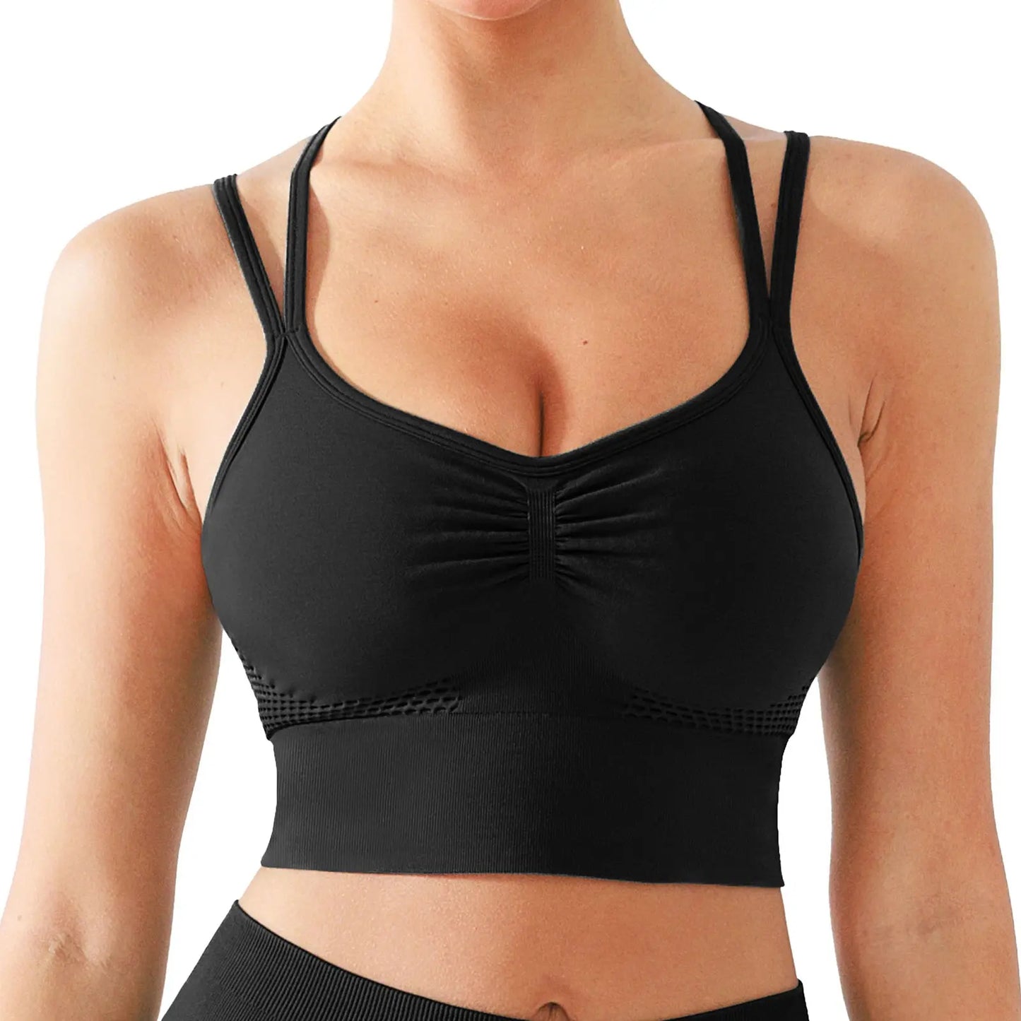 Lycra Fabric Butt Lifting No Front Seam High-Waisted Breathable Yoga Pants Tummy Control Seamless Gym Running Leggings