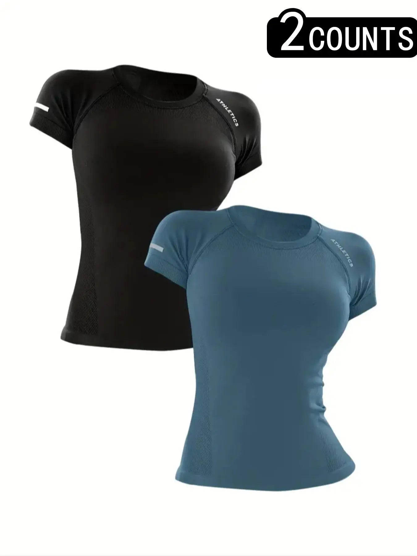 Women's Yoga Letter Round Neck Sport Short Sleeve T-Shirt, High Stretch Athletic Breathable Fitness Running Yoga Wear, All Seasons Casual Top