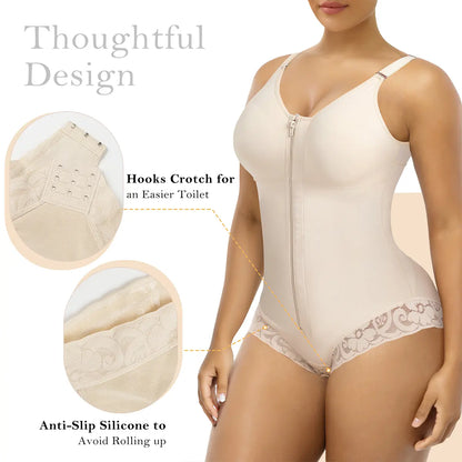 Overbust Fajas Colombianas Shapewear for Women Tummy Control Brief Shaper Girdles Compression Garment