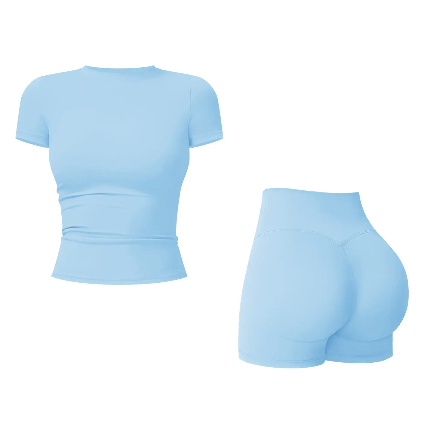 2-Piece Boat Neck Open-Back Workout Set, Shaping Support, Breathable Quick-Dry, Yoga, Gym, Athletic Women’s Backless Tank Top Set, Sports Fitness Wear with Tummy Control Sweat Suit, Two Piece Set Women,travel essentials,camping essentials