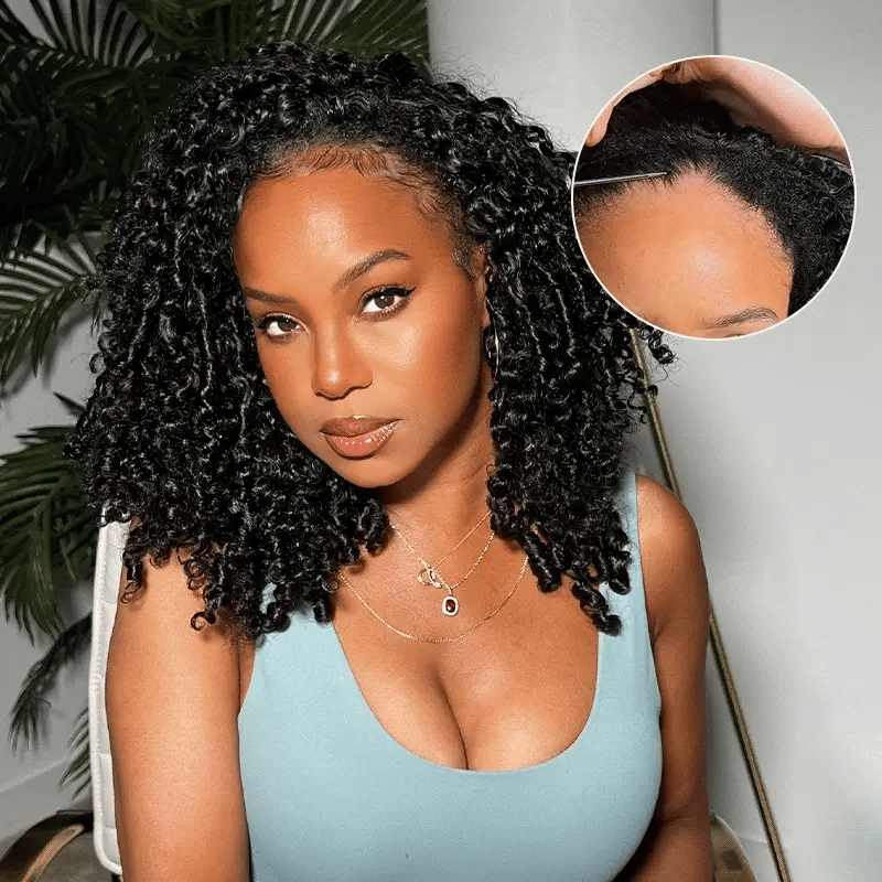 Coily Curly Half Wig - Wear & Go Flip-Over