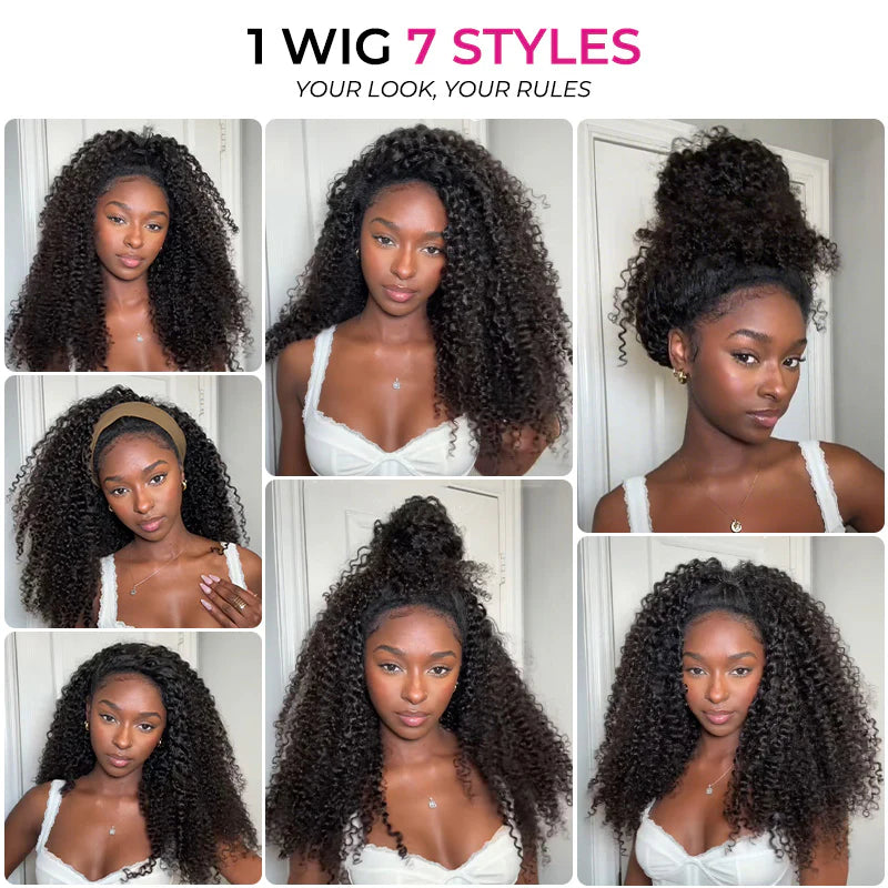 Coily Curly Half Wig - Wear & Go Flip-Over