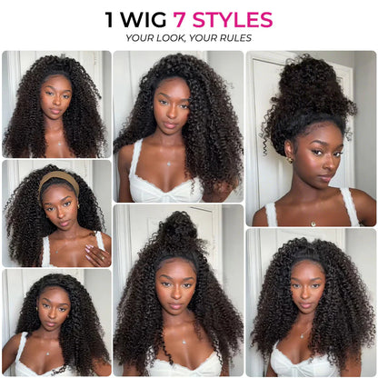 Coily Curly Half Wig - Wear & Go Flip-Over