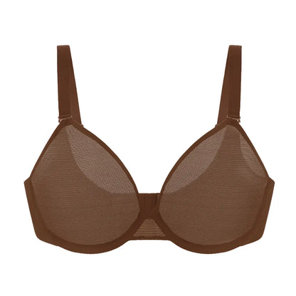 Leopard Wild Unlined Plus Size Breathable Soft Mesh No Padding Underwire Women Bra Halter Top Bra Womenswear Vneck