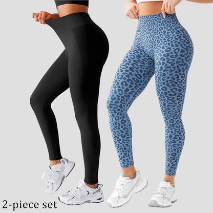 Lycra Fabric Butt Lifting No Front Seam High-Waisted Breathable Yoga Pants Tummy Control Seamless Gym Running Leggings