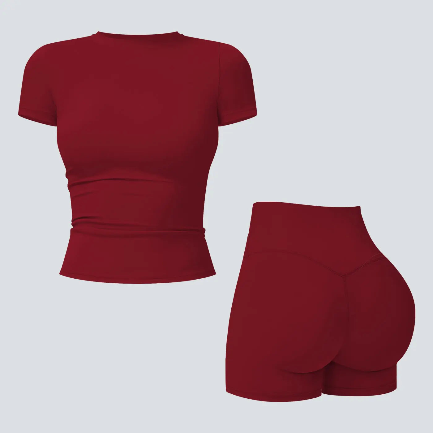 2-Piece Boat Neck Open-Back Workout Set, Shaping Support, Breathable Quick-Dry, Yoga, Gym, Athletic Women’s Backless Tank Top Set, Sports Fitness Wear with Tummy Control Sweat Suit, Two Piece Set Women,travel essentials,camping essentials