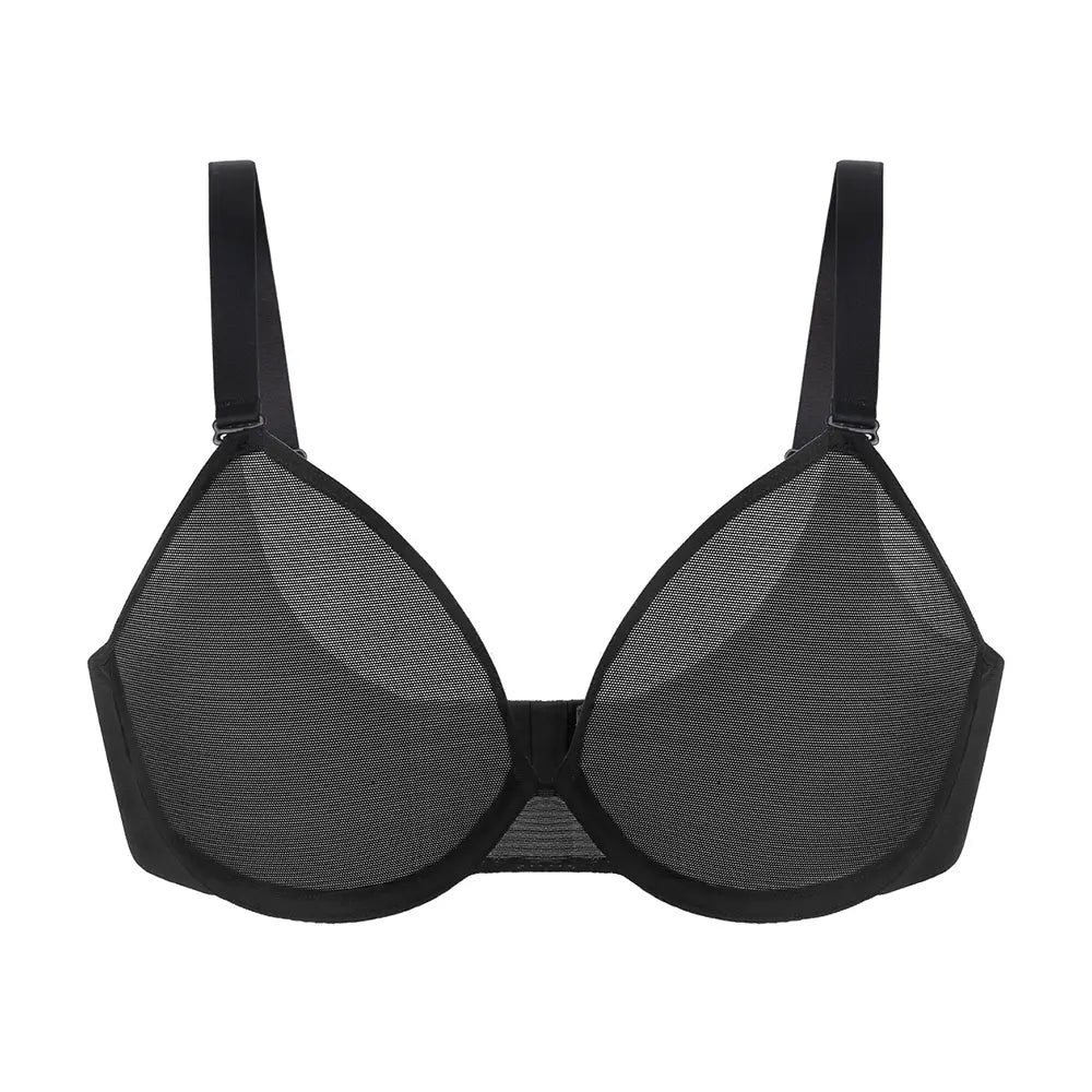 Leopard Wild Unlined Plus Size Breathable Soft Mesh No Padding Underwire Women Bra Halter Top Bra Womenswear Vneck