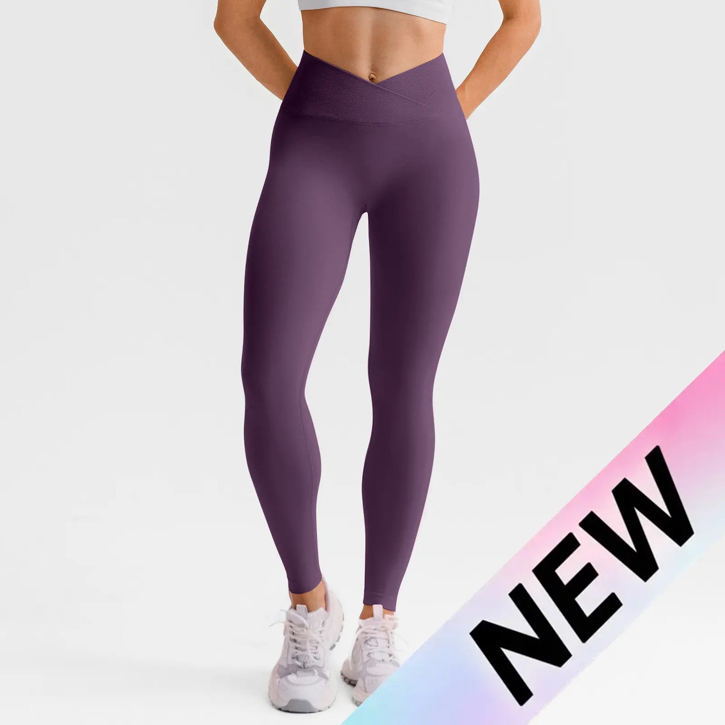 Lycra Fabric Butt Lifting No Front Seam High-Waisted Breathable Yoga Pants Tummy Control Seamless Gym Running Leggings