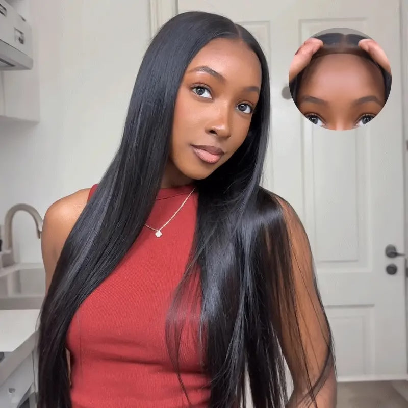 9x6 M-Cap Silky Straight HD Lace Glueless Wig