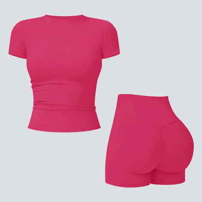2-Piece Boat Neck Open-Back Workout Set, Shaping Support, Breathable Quick-Dry, Yoga, Gym, Athletic Women’s Backless Tank Top Set, Sports Fitness Wear with Tummy Control Sweat Suit, Two Piece Set Women,travel essentials,camping essentials